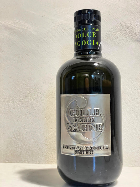 OLIO EXTRA VERGINE DI OLIVA MONOVARIETALE "Colle delle Macine" 500ml in bottiglia - Biologico