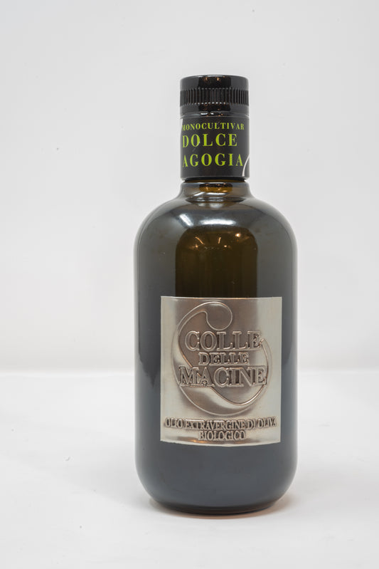 OLIO EXTRA VERGINE DI OLIVA MONOVARIETALE "Colle delle Macine" 500ml in bottiglia - Biologico